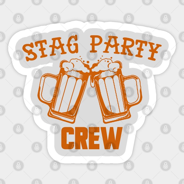 Stag Party Crew Sticker by FamiLane